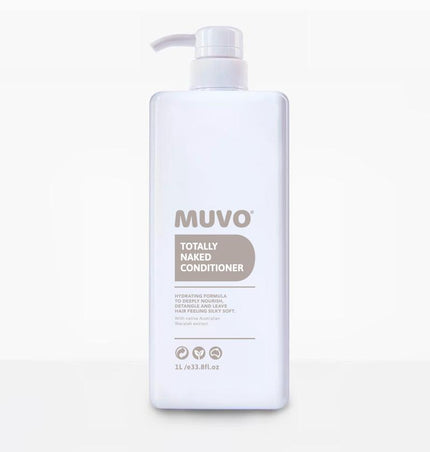 MUVO Totally Naked Conditioner is een hydraterende formule die het haar diep voedt, ontwart en zijdezacht laat aanvoelen