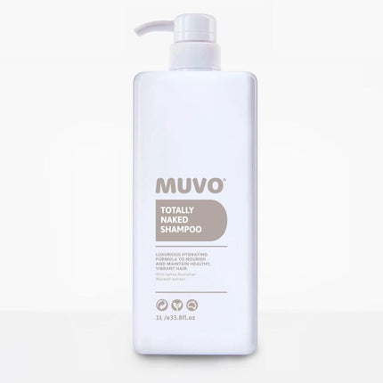 MUVO Totally Naked is een vegan, hydraterende shampoo om het haar te voeden en gezond en levendig te houden
