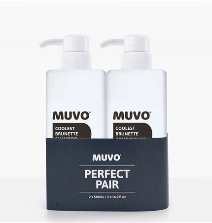 MUVO Coolest Brunette - Vegan shampoo en conditioner voor bruin haar